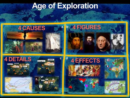 Age of Exploration 4 CAUSES 4 FIGURES 4 DETAILS 4 EFFECTS ab cd.