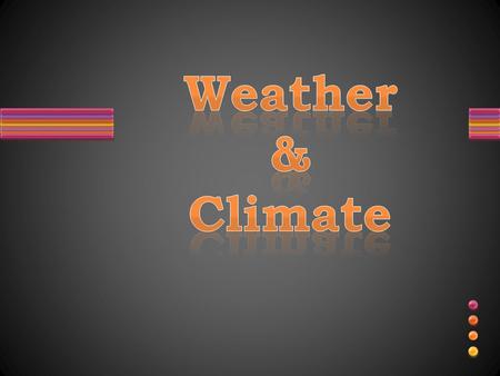 Weather & Climate.