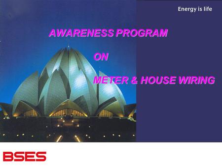 AWARENESS PROGRAM ON METER & HOUSE WIRING