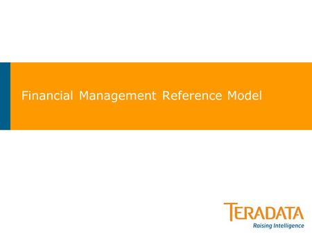 Financial Management Reference Model