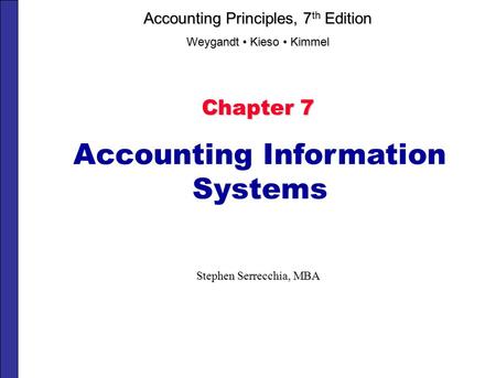 Accounting Information Systems