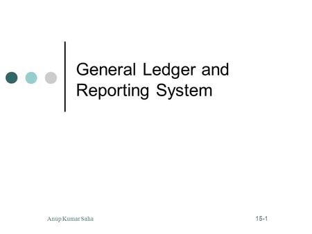 General Ledger and Reporting System