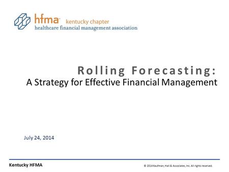 Agenda Overview of Rolling Forecast Cultural considerations Quarterly update process Quarterly update process timing Structure setup and configuration.