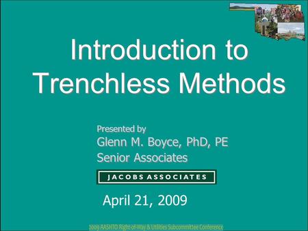 Introduction to Trenchless Methods