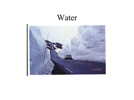 Water. Water Distribution Water use in the US in 2000.