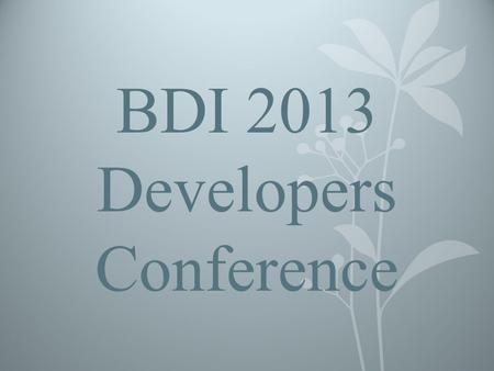 BDI 2013 Developers Conference. 2012 New Construction New construction valuation for 2012 is $21,313,174. Largest single year total ever. 64 single family.