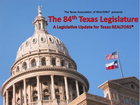 The Basics Broad legislative agenda Traditional “real estate” issues Infrastructure Business climate Subcommittee process Six subcommittees.