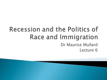 Dr Maurice Mullard Lecture 6.  TA 2000 and TA 2006 define Terrorism, stop and search, detention, glorification of terror.  Is there a trade off between.