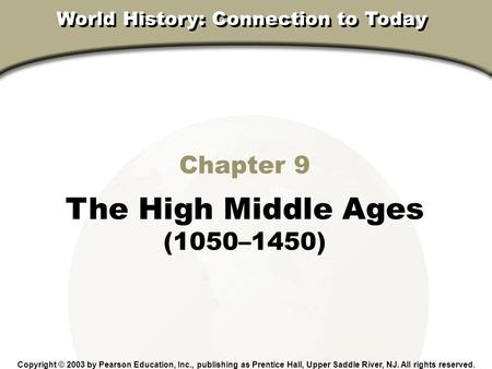 World History: Connection to Today