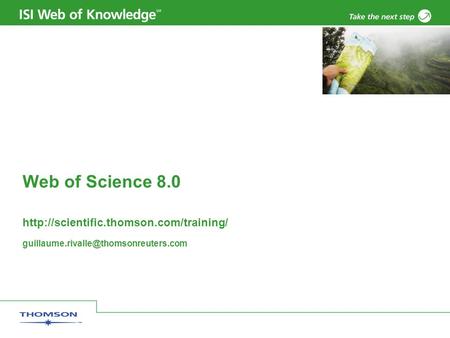 Web of Science 8.0