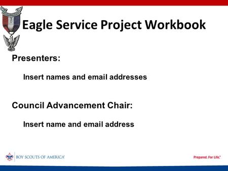 Eagle Service Project Workbook