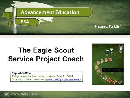 The Eagle Scout Service Project Coach