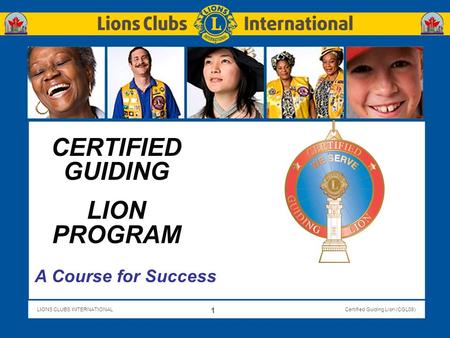 CERTIFIED GUIDING LION PROGRAM