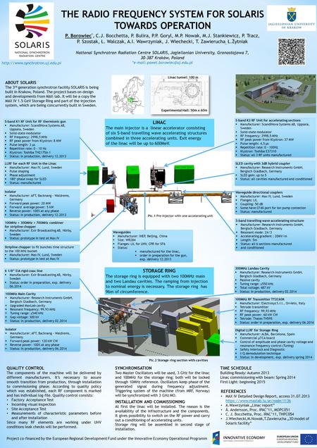 THE RADIO FREQUENCY SYSTEM FOR SOLARIS TOWARDS OPERATION