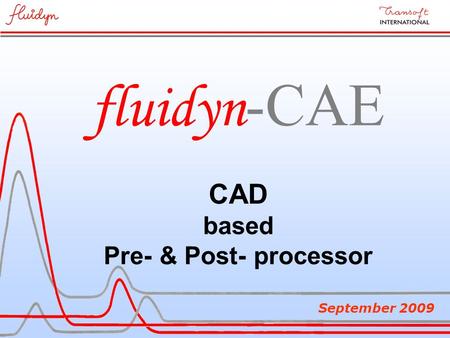 Fluidyn -CAE CAD based Pre- & Post- processor September 2009.