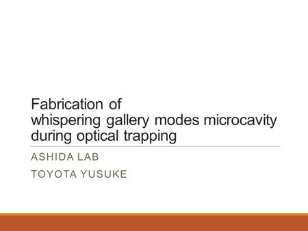 Ashida lab Toyota yusuke