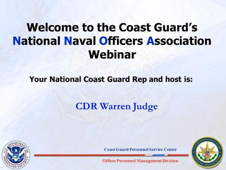 Your National Coast Guard Rep and host is: