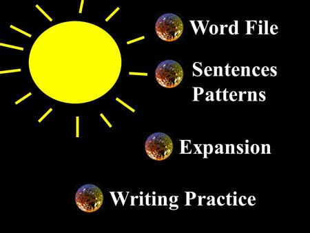 Word File Sentences Patterns Expansion Writing Practice.