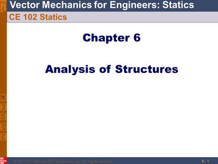 Analysis of Structures