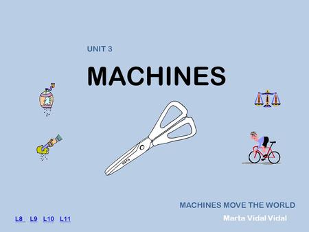 MACHINES UNIT 3 MACHINES MOVE THE WORLD Marta Vidal Vidal