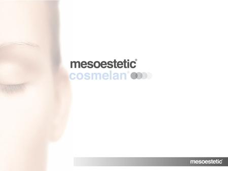 MENU. depigmentating cosmetic treatment effective against blemishes.