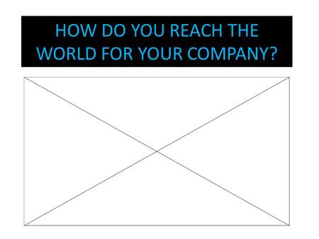 HOW DO YOU REACH THE WORLD FOR YOUR COMPANY?. How Many Trade Shows Does Your Company Attend Per Year And What Is The Cost? TRADE SHOW COSTS Booth space.