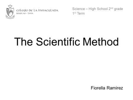 Science – High School 2nd grade 1st Term