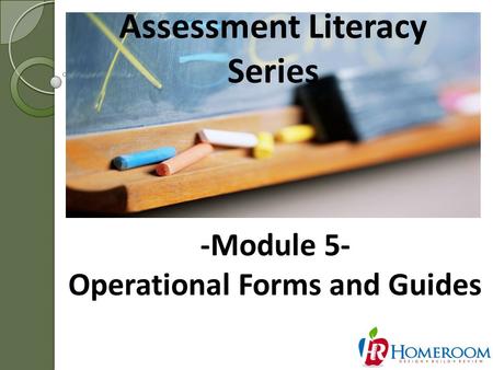 Assessment Literacy Series