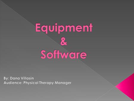 ☺Create an organized scheduling system ☺Decrease complications between staff ☺Supply the best tools for our patients ☺Help reach our patients goals.