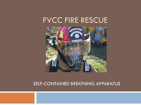 SELF-CONTAINED BREATHING APPARATUS