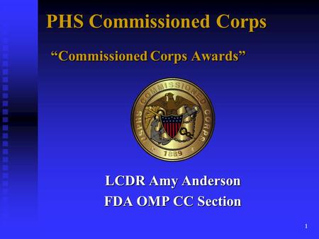 PHS Commissioned Corps “Commissioned Corps Awards”