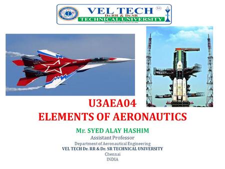 U3AEA04 ELEMENTS OF AERONAUTICS