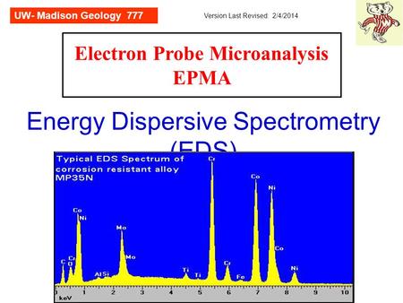 Energy Dispersive Spectrometry (EDS)