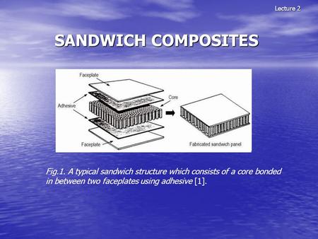 Lecture 2 SANDWICH COMPOSITES