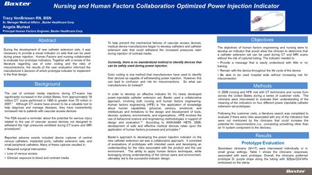 During the development of new catheter extension sets, it was necessary to provide a visual indicator on sets that can be used during power injection.