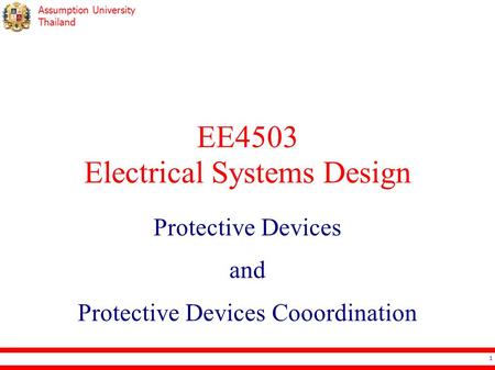 EE4503 Electrical Systems Design