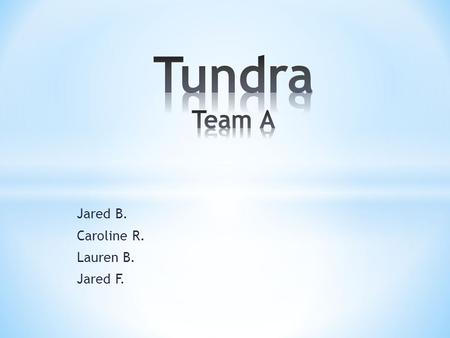 Jared B. Caroline R. Lauren B. Jared F.. * Location-Jared Beck * Climate-Jared Beck * Plants and adaptations- Lauren Brown * Animals and adaptation-Caroline.