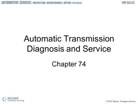 Automatic Transmission Diagnosis and Service