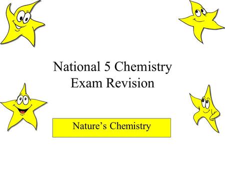 National 5 Chemistry Exam Revision