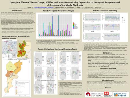 Synergistic Effects of Climate Change, Wildfire, and Severe Water Quality Degradation on the Aquatic Ecosystems and Ichthyofauna of the Middle Rio Grande.