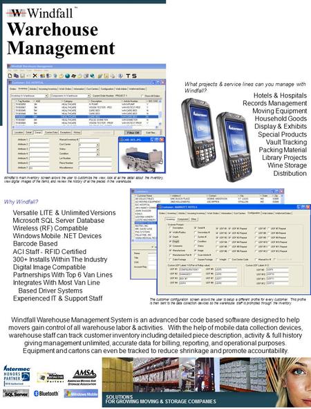 Warehouse Management Windfall Hotels & Hospitals Records Management