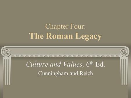 Chapter Four: The Roman Legacy