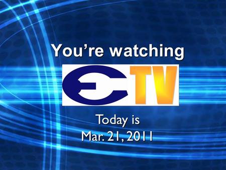 You’re watching Today is Mar. 21, 2011. Mon – chicken nuggets / pb&j Tue – beef taco pie / burrito Wed – hot ham & chz / ckn fajitas Thu – quesadilla.