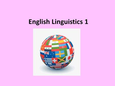 English Linguistics 1. 3.3 Lexical fields also: semantic field, G Wortfeld, lexikalisches Feld items in the vocabulary / lexicon which cover a coherent.