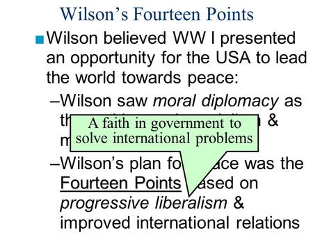 Wilson’s Fourteen Points