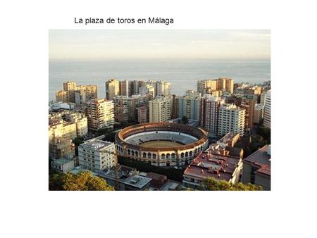 La plaza de toros en Málaga. Bullfighting (la corrida) is a tradition that involves professional performers, toreros or matadors, who execute various.