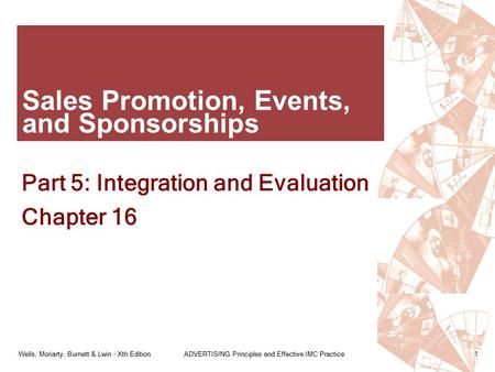 Sales Promotion, Events, and Sponsorships