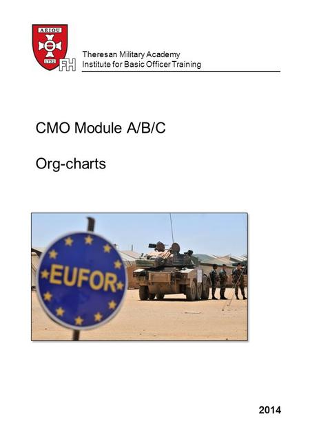 2014 Theresan Military Academy Institute for Basic Officer Training CMO Module A/B/C Org-charts 1.