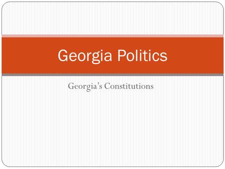 Georgia’s Constitutions