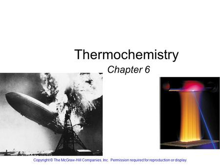 Thermochemistry Chapter 6